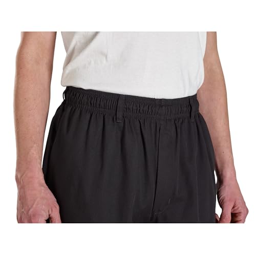 Image of Mercer Culinary M60050BKL Millennia Men's Cook Pants, Large, Black