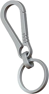 Veemoon Titanium Key Clip mini carabiner keychain key clip ring quick released key clip Carabiner Keychain: EDC
