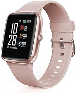 Hama Smartwatch 5910, GPS, wasserdicht (Fitnesstracker für Herzfrequenz/Kalorien, Sportuhr mit Schrittzähler, Schlafmonitor, Musiksteuerung, Fitness Armband für Damen, 6 Tage Akkulaufzeit) Rosé