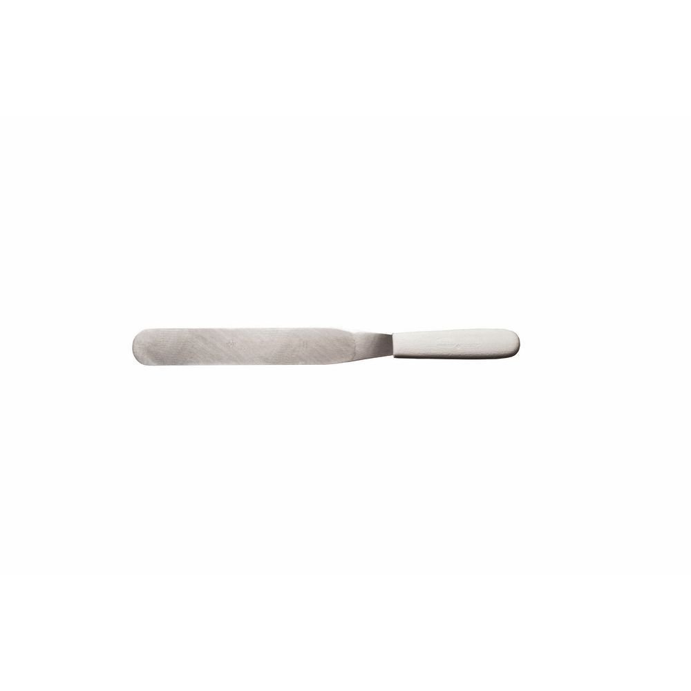 Sani-Safe Stainless Steel Baker's Spatula with White Polypropylene Handle - 10"L Blade by Dexter – Medium, White, Model 92187174537