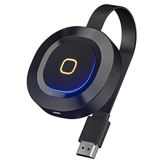 Wireless WiFi Display Dongle HDMI,Gibot Mini Monitor,5Ghz + 2,4Ghz, 1080HD, Adattatore schermo per Wireless Smartphone Android/IOS, PC/TV/Monitor/Proiettore/Airplay/Miracast (Nero)