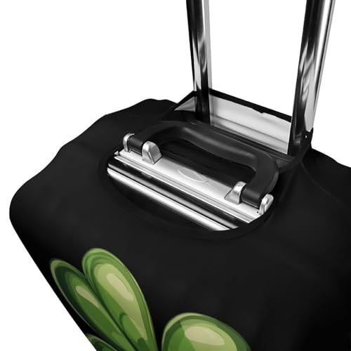St. Patrick's Day Shamrock Clover Luggage Cover Cute Travel Suitcase Cover Protective Cover for Women Men M 5