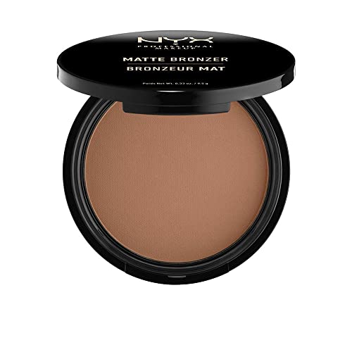 NYX Professional Makeup Bronceador mate, polvo compacto, sin brillo, profundo