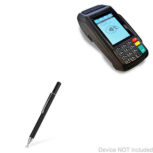 BoxWave Stylus Pen Compatible with Dejavoo Z11 Tri Comm - FineTouch Capacitive Stylus, Super Precise Stylus Pen for Dejavoo Z11 Tri Comm - Jet Black
