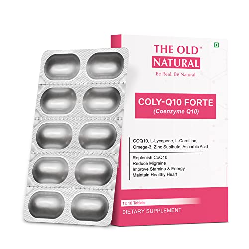 Image of Colyq10 Forte COQ10 Tablets I Coenzyme Q10 With L-Lycopene, Carnitine, Omega-3, Zinc Suplhate, Ascorbic Acid (10 Tablets * 1 Strips)
