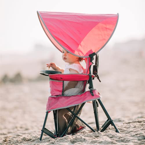 Image of Baby Delight Go with Me Venture Portable Chair | Indoor and Outdoor | Sun Canopy | 3 Child Growth Stages | Pink