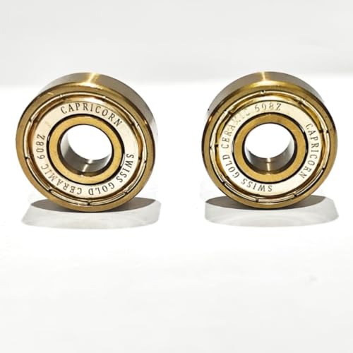 Image of Professional Swiss Gold Ceramic Bearings -quad,inline. (608)