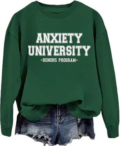 Anxiety University Honors Program Sweatshirt Anxiety Sweatshirt Anxiety University Sweatshirt For Women Men