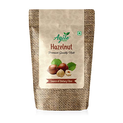 Image of Agile Organic Jumbo Turkish Hazelnut 100g | Vegan | For Making Chocolates | Without Shell | Crunchy & Tasty | Hazel Nuts 100 grams