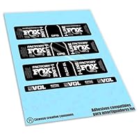 FOX CUSTOM Decal Kit - Pegatinas Horquilla Y Amortiguador - Rojo