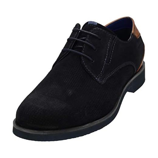 Bugatti 313983021400, Schnürer Hombre, Azul Oscuro, 42 EU