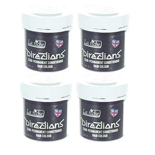La Riche Directions Coloration capillaire semi-permanente x4 Pack- Violet foncé