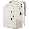 MATEIN Extra Large Backpack for Women, 18 Inch TSA College Backpack with Multiple Compartments & USB Charging Port, 50 L Fashion Work Computer Carryon for Business, Cream Beige