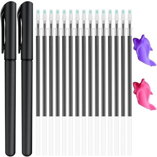 Image of WANFRES 25pcs Magic Pen Refills, Magic grooved Writing Practice for Kids Special Disappearing Ink Pen, Suitable for Beginners to Practice Handwriting, Disappearing Ink Handwriting Book Magic Pen.