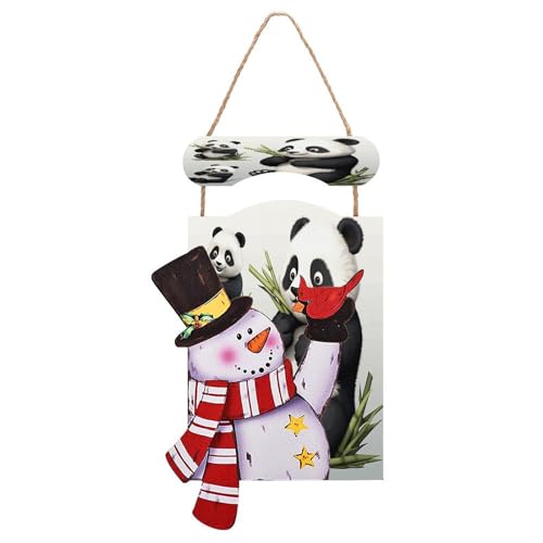Bonhomme de neige de Noël imprimé panda pour la chambre des enfants