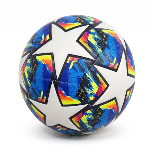 Balón fútbol tamaño 5, unión térmica, Vuelo Estable, Profesional Entrenamiento y competición, niños/Adultos