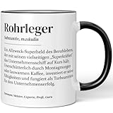 JUNIWORDS Tasse, Definition Rohrleger, Schwarz (7231101)