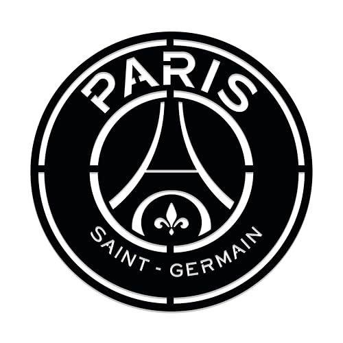 PLTZCRAFT Football Metal Wall Decor, Football Team Logo Sign, Soccer-Inspired Metal Wall Art, Soccer Sports Lovers Gift for Father, Husband, Boyfriend, Man Cave, Boys Room (Paris Saint-Germain FC)