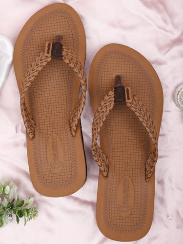 Image of Dashny Women's (1434) |Extra Super Soft Comfortable Slippers |Brown Casual Slides Slippers