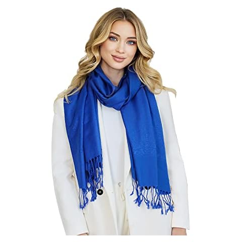 Signare Pashmina Shawls and Wraps Scarf for Women (Royal Blue) Cover