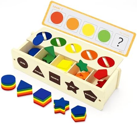 Juguetes Montessori de Madera para Niños de 2-3 años