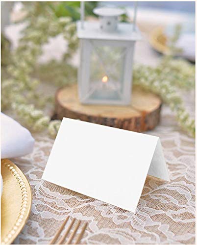 Jam Paper Printable Place Cards - 3 3/4 X 1 3/4 - White - 12/Pack #TOP2