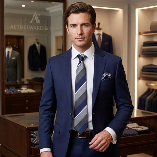 Image of joy alice 70 Colors Ties Set Men Mixed Color Necktie Handkerchief Cufflinks Brooch 3.15 Formal