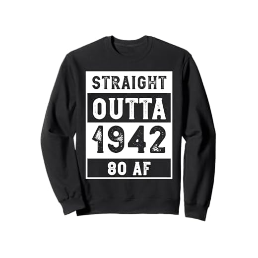 Camiseta divertida del 80 cumpleaños 1942 Sudadera
