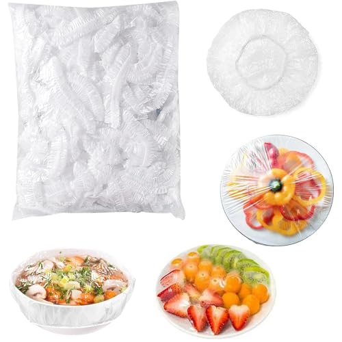 100 bolsas de conservación fresca, bolsas retráctiles, bolsa de película adhesiva, tapas de almacenamiento de alimentos, bolsas de alimentos, cubiertas de plástico para conservación de frutas y
