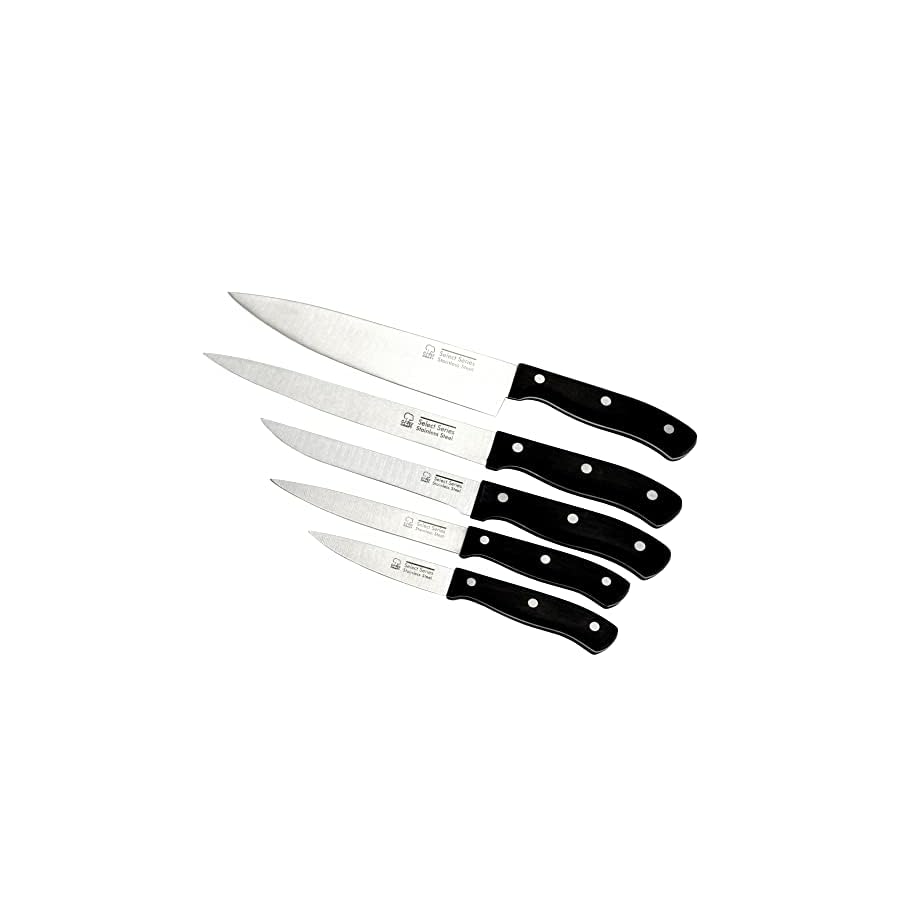 Chef-Craft-Select-Series-Knife-Set-6-Piece-Set-Stainless-SteelBlack Chef Craft Select Series Knife Set, 6 Piece Set, Stainless Steel/Black