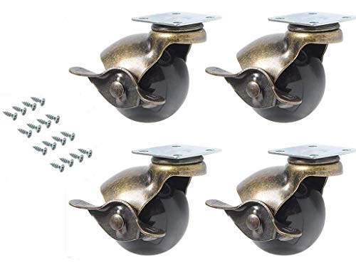 Ruote For Rotelle Pesanti-4 Ruote Girevoli Con Piastra Girevole - Foto 8