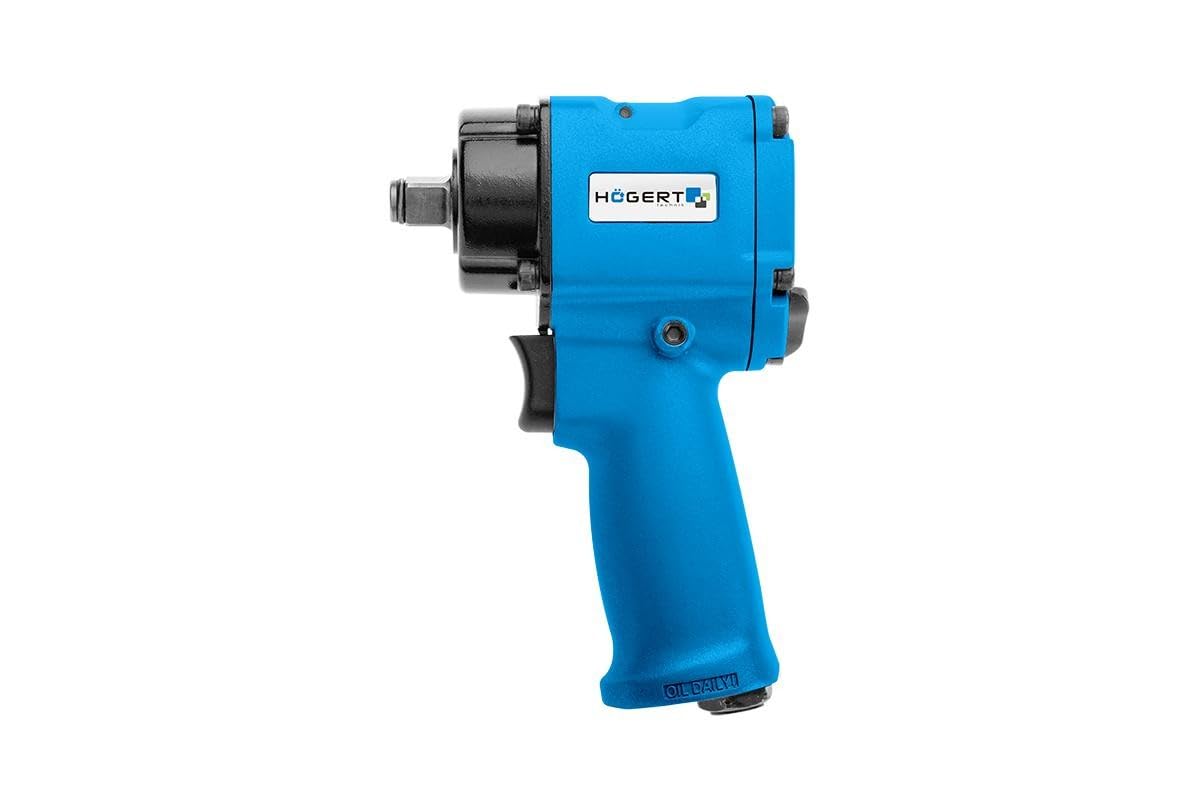 Högert Technik - Avvitatore Pneumatico Mini I 1/2" Jumbo I Coppia di Funzionamento Fino a 610 NM I 3 campi di Funzionamento I Interruttore per la direzione di Rotazione Sinistra/Destra I HT4R621