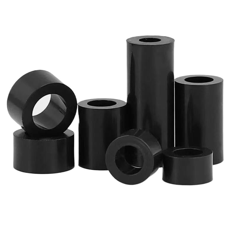 Entretoises rondes ABS nylon noires M3-M10 pour assemblage PCB et matériel électrique (500,M4.2 x 7 x 35mm)
