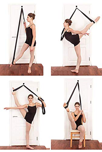 Leg Stretch Strap, Adjustable Leg Stretcher Band w/Door Anchor, Improve Leg Stretching Door Flexibility Trainer - Image 4