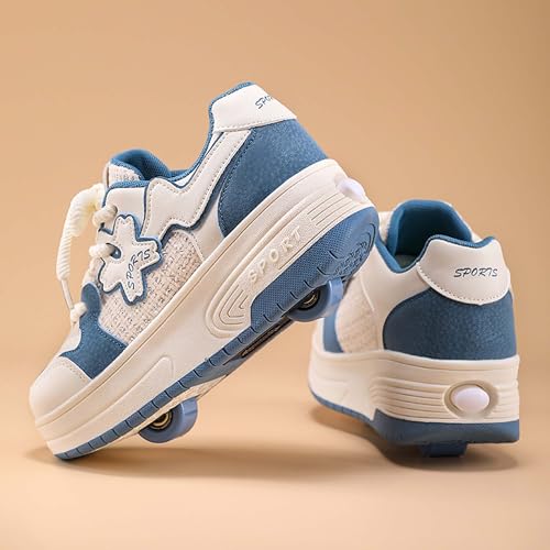 Children's Roller Skates Boys Girls Roller Shoes Sneakers Fashion Two Wheel Outdoor Walking Shoes Boys Girls Beginner Gift4
