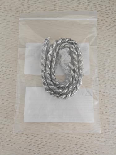 15mm Breite Rostfreier Stahl Hundehalsband Metall Hundehalsband Hundekette Halsbänder Pet Training Walking Halsband (Silbrig,35cm)