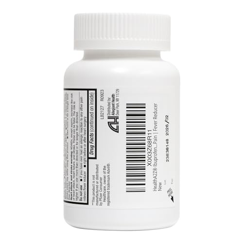 Image of HealthA2Z Ibuprofen 200mg | Pain Relief | Body Aches | Headache | Arthritis | Cramps | Back Pain | Fever Reducer (250 Count) (Pack of 2)