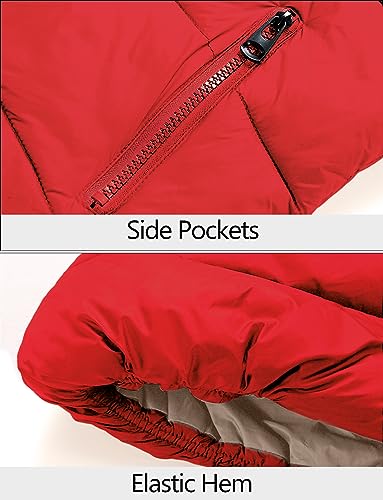 Image of Happy Cherry Kids Down Jacket Hooded Vest Winter Jacket for Boys Hoodies Padded Jackets Girls Outwear Coat 3-14 Years