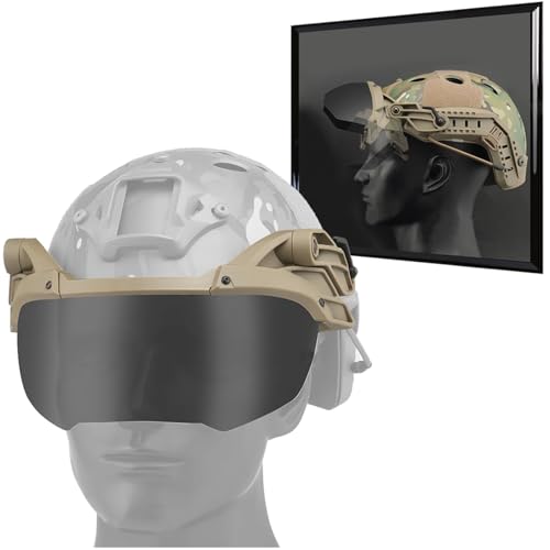 Casque tactique WLXW et lunettes de protection pour vos sessions airsoft et paintball