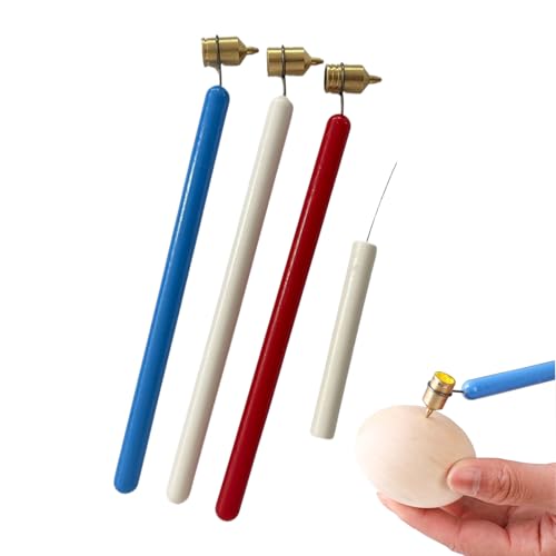 Stibtmr Set of 4 Pysanky Eggs Set, Fluid Writer Pen Set, Hot Wax Drawing Pens, Easter Eggs for Decorating Easter Eggs, Colour Applicator, Portable Touch Up Varnish Applicator for Painting Eggs