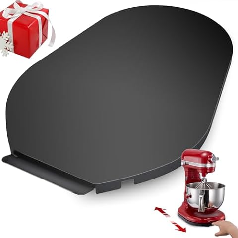 Mixer Sliding Tray for KitchenAid 5-8 Qt Bowl Lift Stand Mixer - Metal Rolling Tray Kitchen Countertop Appliance Slider Storage Moving Caddy with Wheel for KitchenAid 5-8 Qt Stand Mixer Cover