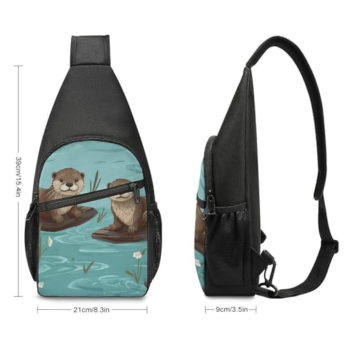 Mochila deportiva ligera para hombro y pecho miniatura 2