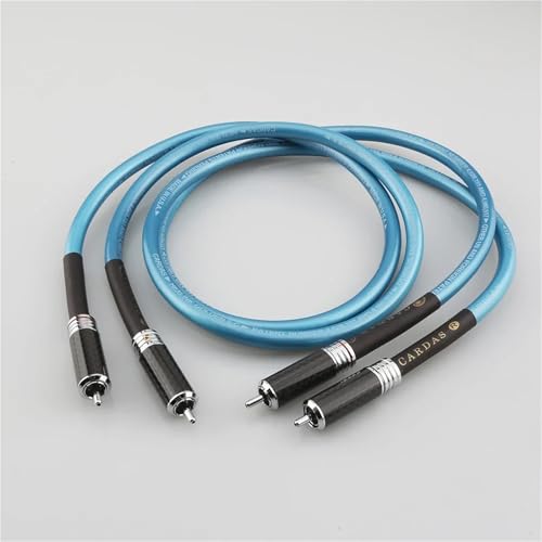 Cable de audio RCAA HiFi 0.5m carbono miniatura 3
