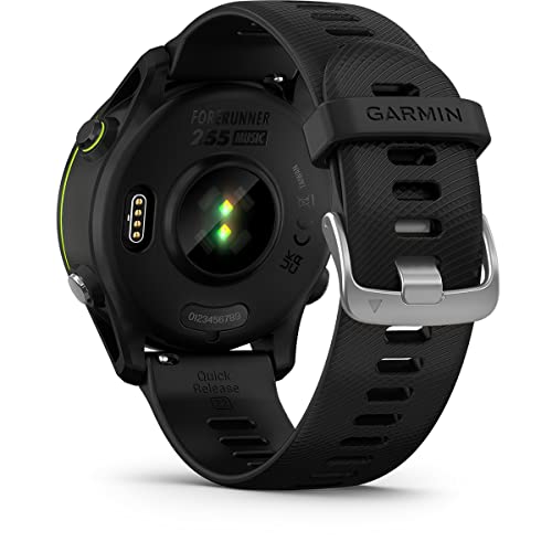 Garmin Forerunner 255, Music - Montre GPS Multisports connectée de Running – Noire – Boitier 46 mm