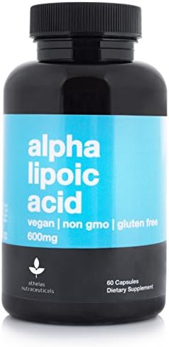 Alpha Lipoic Acid 600mg - Non GMO - Vegan - Gluten Free - No Additives - 600mg Powder Per Capsule (Supplement)