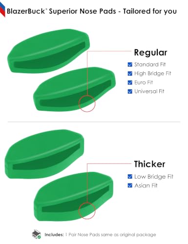 Image of BLAZERBUCK Replacement Nose Pieces for Oakley Frogskins Range /Frogskins Range XL /Top Knot /Side Swept /HSTN /Spindrift /Wildrye
