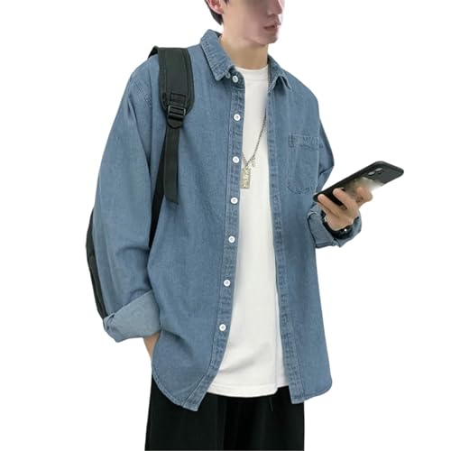 Chemise en jean décontractée homme idéale pour vos sorties urbaines de week-end