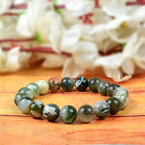 Image of Reiki Crystal Products Certified Natural Crystal Stone Round 10 mm Beads Bracelet for Men & Women | Reiki Charged Gemstone Jewellery Bracelet | Multiple Stone Variants Available