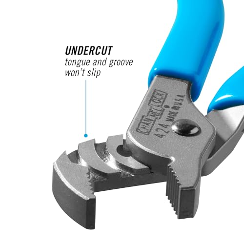 Alicate de lá­ngua reta e ranhura da canellock 424. 11.4 cm | Capacidade de 1.27 cm | 3 ajustes | Aç