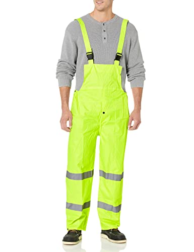 Global Glove Standard Reflective Rainwear, Hi-Vis Yellow, 5X-Large #TOP2